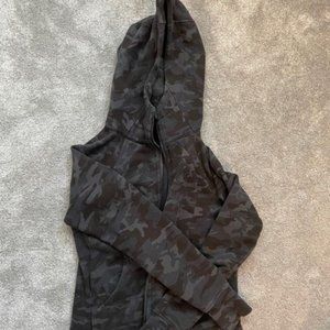 Lululemon camo hooded sweatshirt